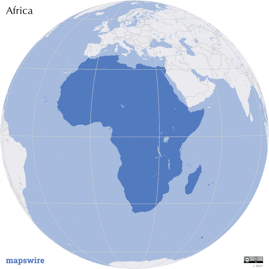 Where is Africa located?