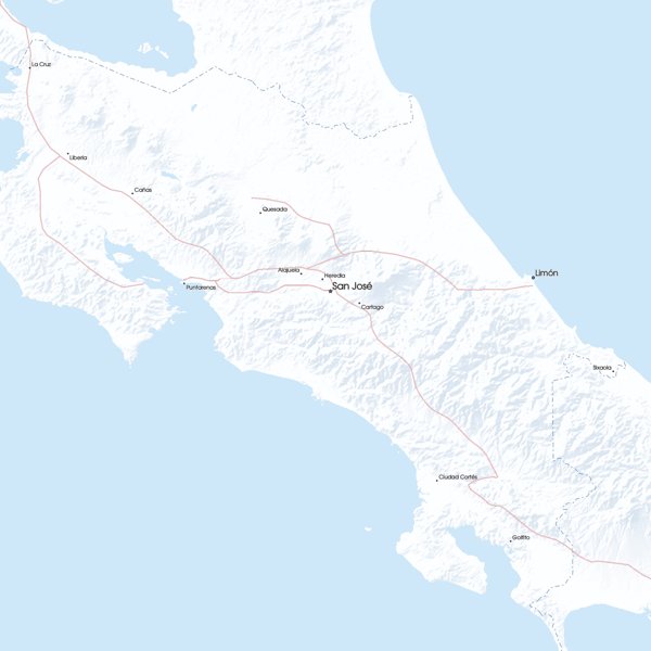 Free Maps Of Costa Rica Mapswire Cr Printable Map Costa Rica Mercator 159 Q Md 