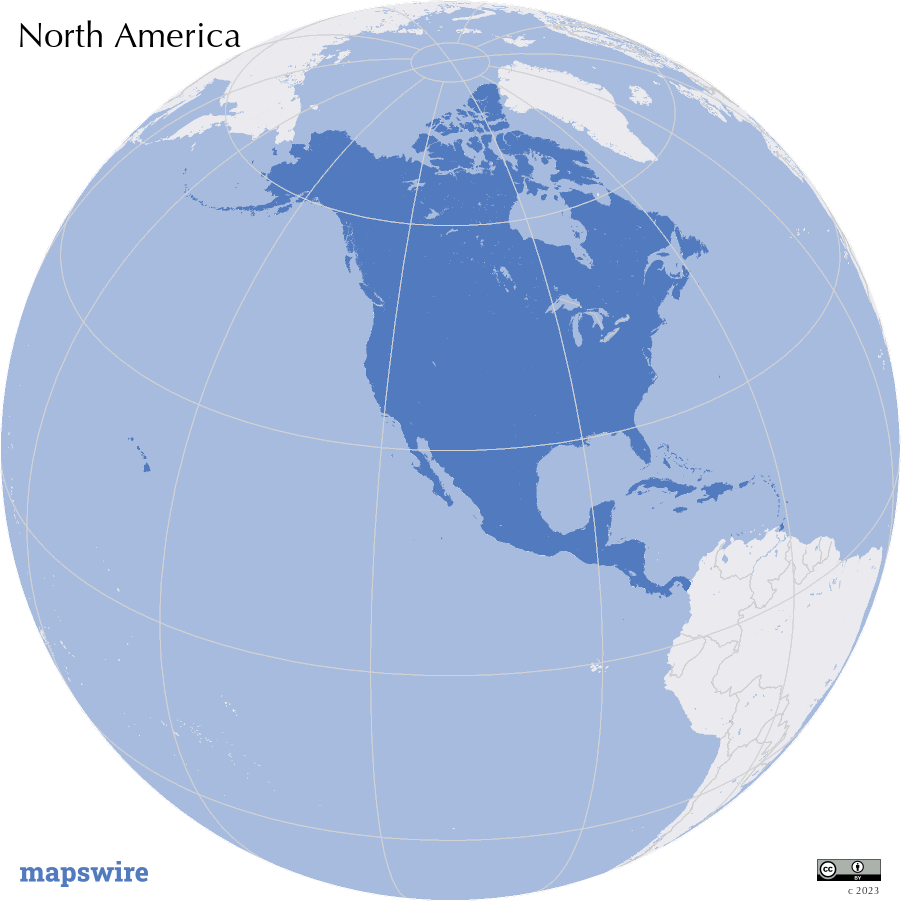 Where is North America located?
