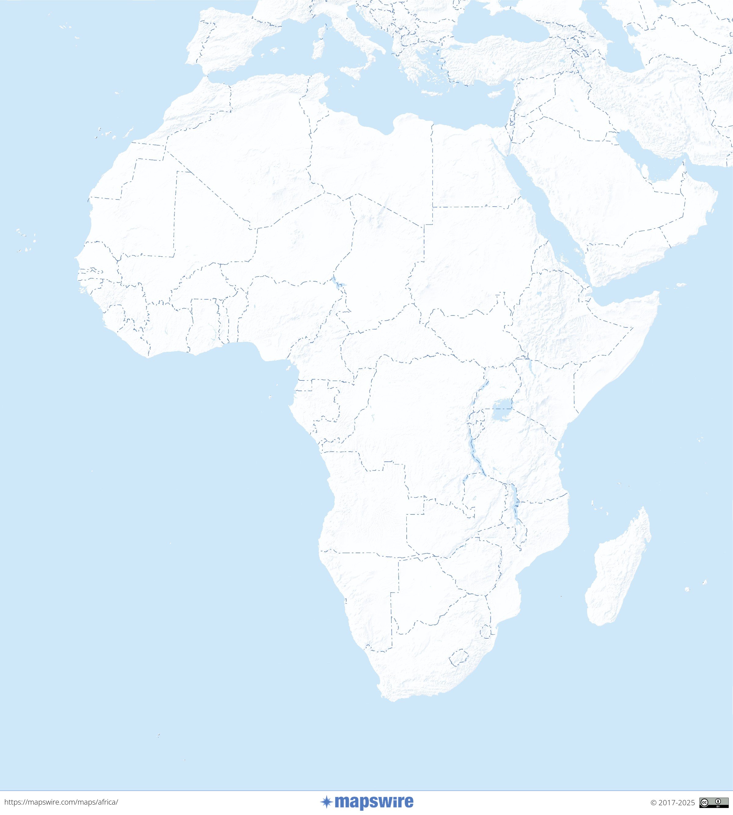 Free Maps Of Africa Mapswire
