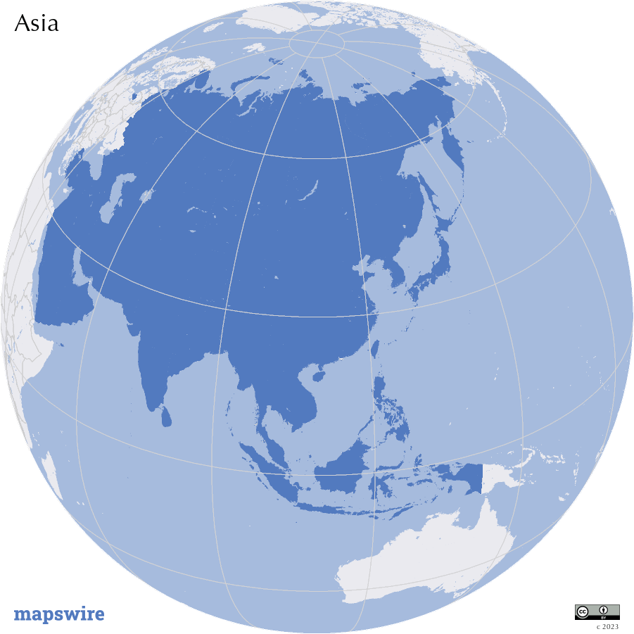 Where is Asia located?