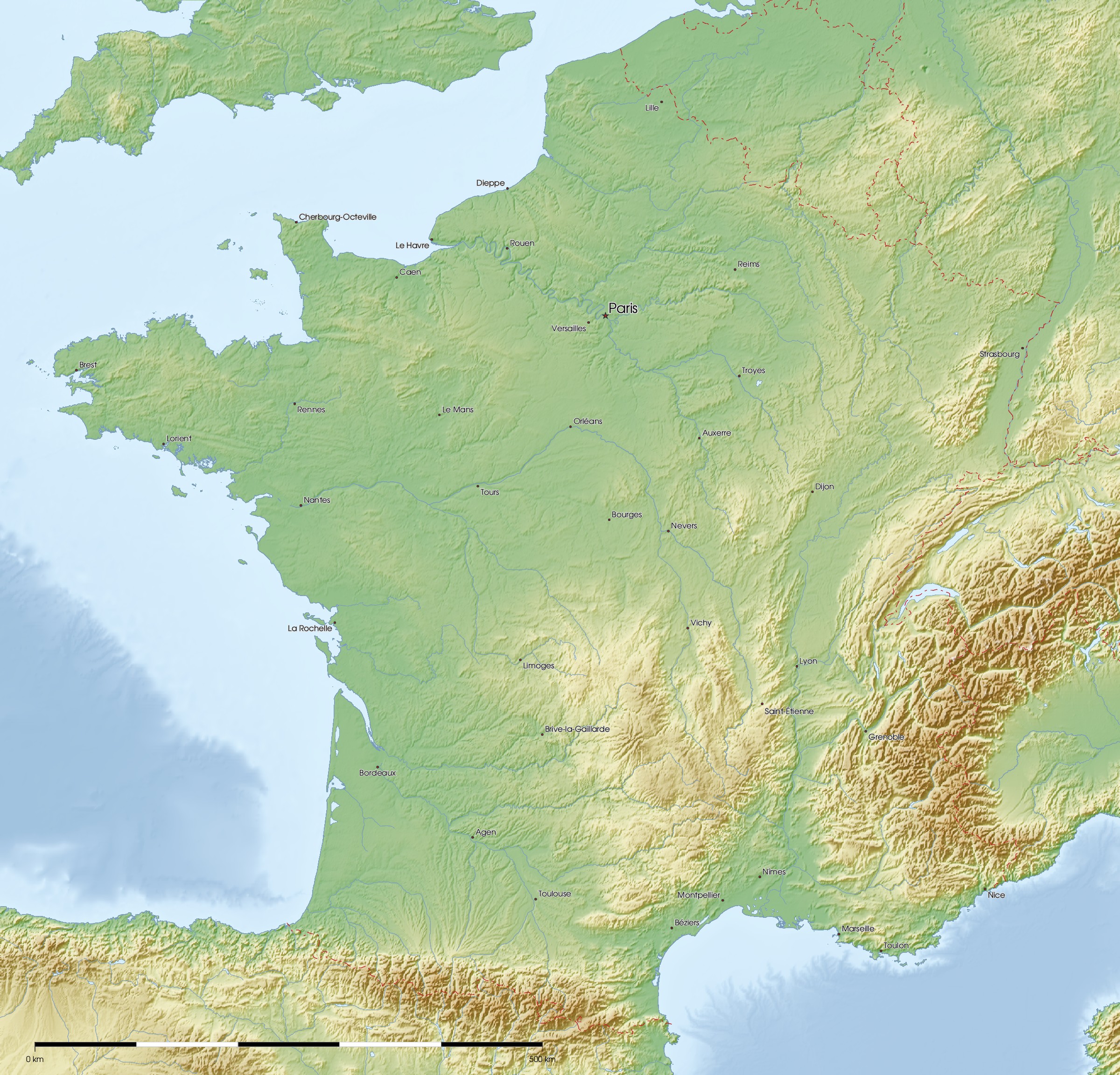 Free Maps of France | Mapswire