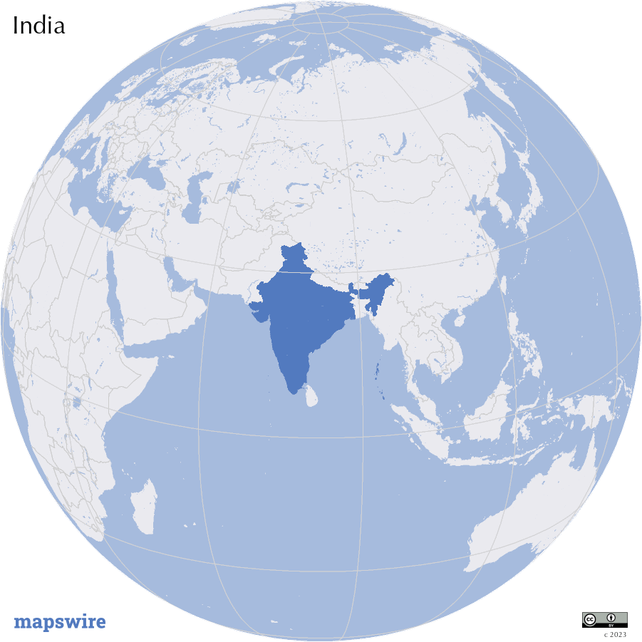 Where is India located?