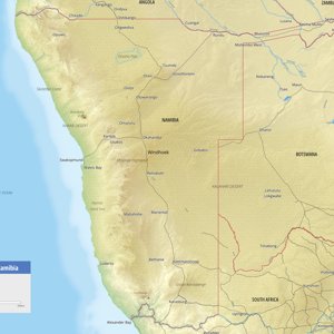 Free Maps of Namibia | Mapswire