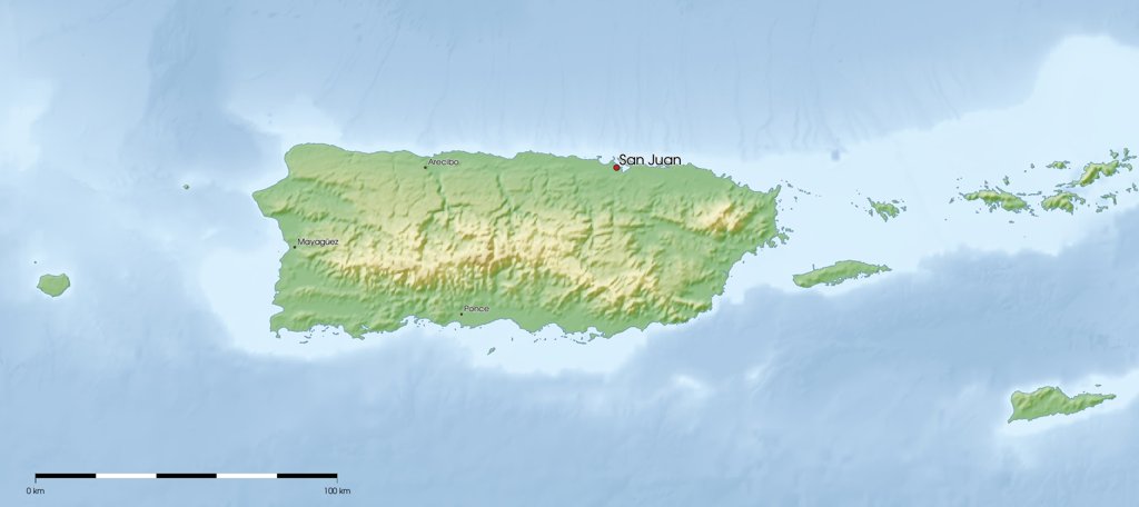 Free Maps of Puerto Rico | Mapswire