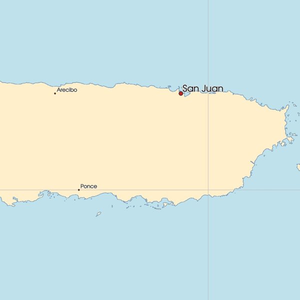 Free Maps of Puerto Rico | Mapswire