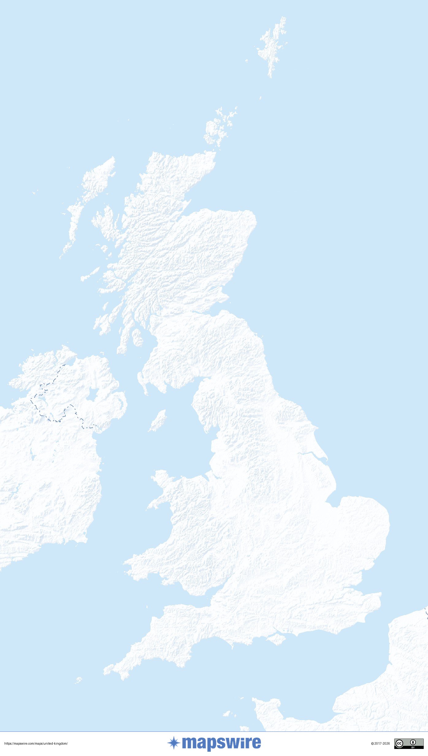 Map United Kingdom Printable