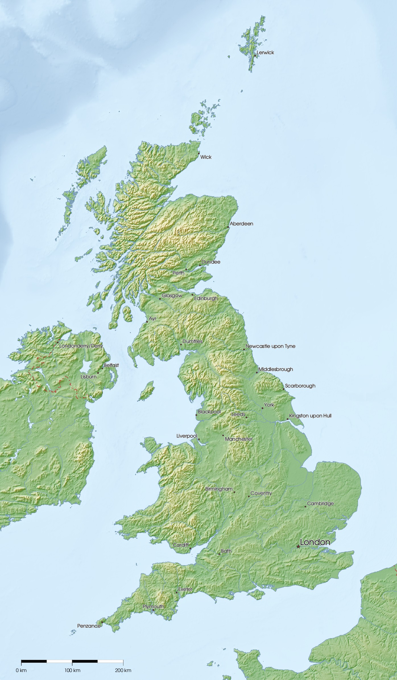 Free Maps Of The United Kingdom Mapswire