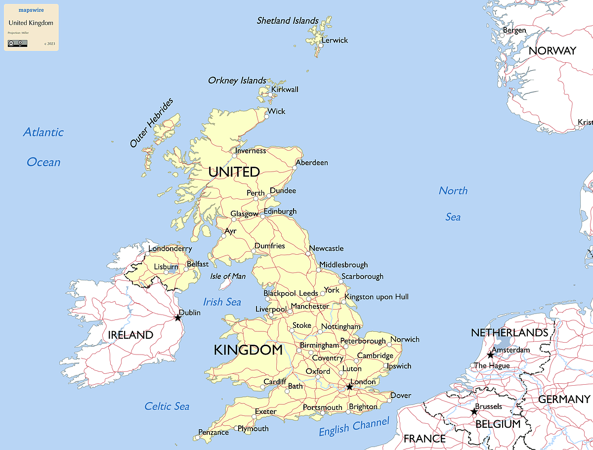 Printable Map Of Britain Ashlan Ninnetta