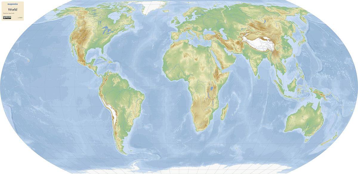 Physical Maps of the World