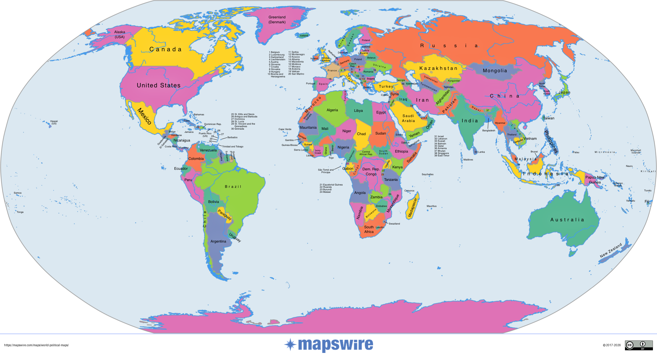 Political Maps Of The World Mapswire Political Maps Of The World Mapswire