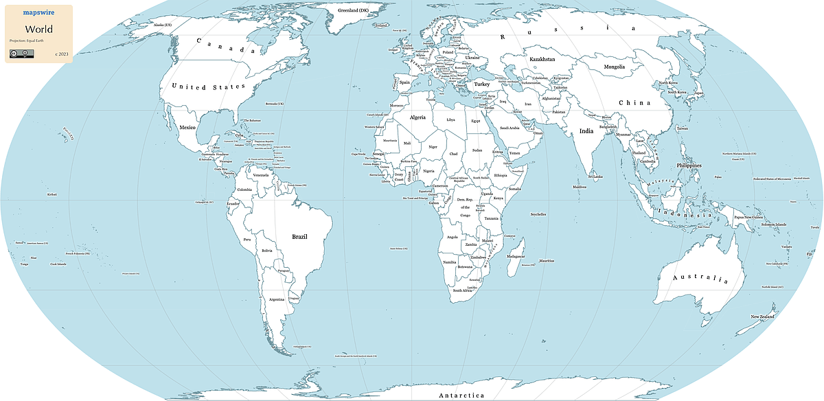 blank physical world map printable
